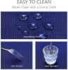 Rectangle Tablecloth Waterproof 60x84 inch Linen Textured Table Cloth Stain and Wrinkle Resistant Washable, Decorative Fabric Table Cover for Dining