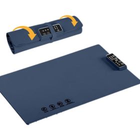 commElectric Food Warmer Mat - Portable Silicone Heating Tray with Adjustable Temperature Control