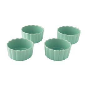 Colette Stoneware Ramekins, Green, Set of 4