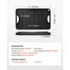 Reversible Grill/Griddle, 14x8.5 inch Pre-Seasoned Cast Iron Griddle, Portable Rectangular Pan with Handle