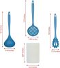 Kitchen Utensils Set, 8pcs - Nonstick Cooking Tools with Utensil Holder - Nylon Spoon, Ladle, Skimmer, Spaghetti Server