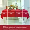 Textured Linen Table Cloth for Rectangle Table - Waterproof Fabric Christmas Tablecloth Rectangular Wrinkle Free Wipeable Dining Cover for Wedding/Bir