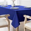 Rectangle Tablecloth Waterproof 60x84 inch Linen Textured Table Cloth Stain and Wrinkle Resistant Washable, Decorative Fabric Table Cover for Dining