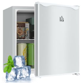 ref1.1 Cu.Ft Countertop Mini Freezer, Compact Upright Freezer with Removable Shelves, White (Option: White-510x465x530 mm)