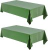2 Pack Rectangle Tablecloth, 60x84 inch, Water Resistant Wrinkle Free Linen Textured Table Cloth Washable, Decorative Fabric Table Cover for Dining