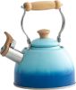 Tea Kettle, Tea Pot with Cool Touch Ergonomic Handle, Teapot Food Grade Stainless Steel, Tea Kettle Stovetop, Kettle Teapot, Whistling Tea Kettle