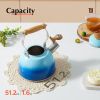 Tea Kettle, Tea Pot with Cool Touch Ergonomic Handle, Teapot Food Grade Stainless Steel, Tea Kettle Stovetop, Kettle Teapot, Whistling Tea Kettle